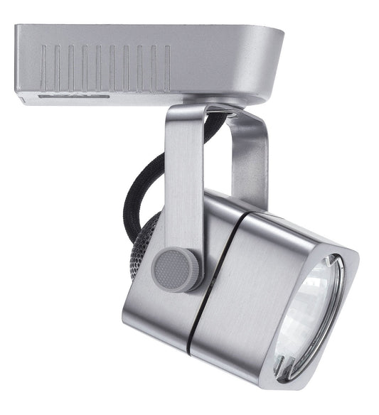 Cal 12V MR-16 Track Head, 50W, Alloy Steel, Brushed Steel, Model HT-263-BS, Size 2.5 x 3.4 x 4