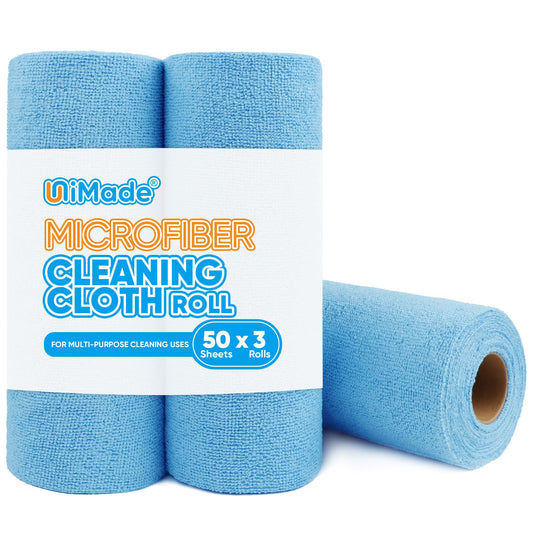 Microfiber Cleaning Cloth, 150 Sheets Shop Towels Commercial Grade Washcloths Lint-Free Work Rags Bulk Towels for Cars Mechanic Restaurant Garage Housekeeping, 11.5"x 11.5", Red