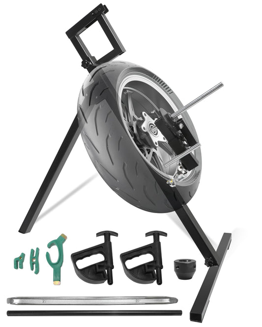 Krysolad Street Bike Motorcycle Tire Changer Kit, Portable Tire Changer with Duck Head, 12''-21'' Tire Change, Fit for Street, Cruiser, Touring, Adventure Bikes