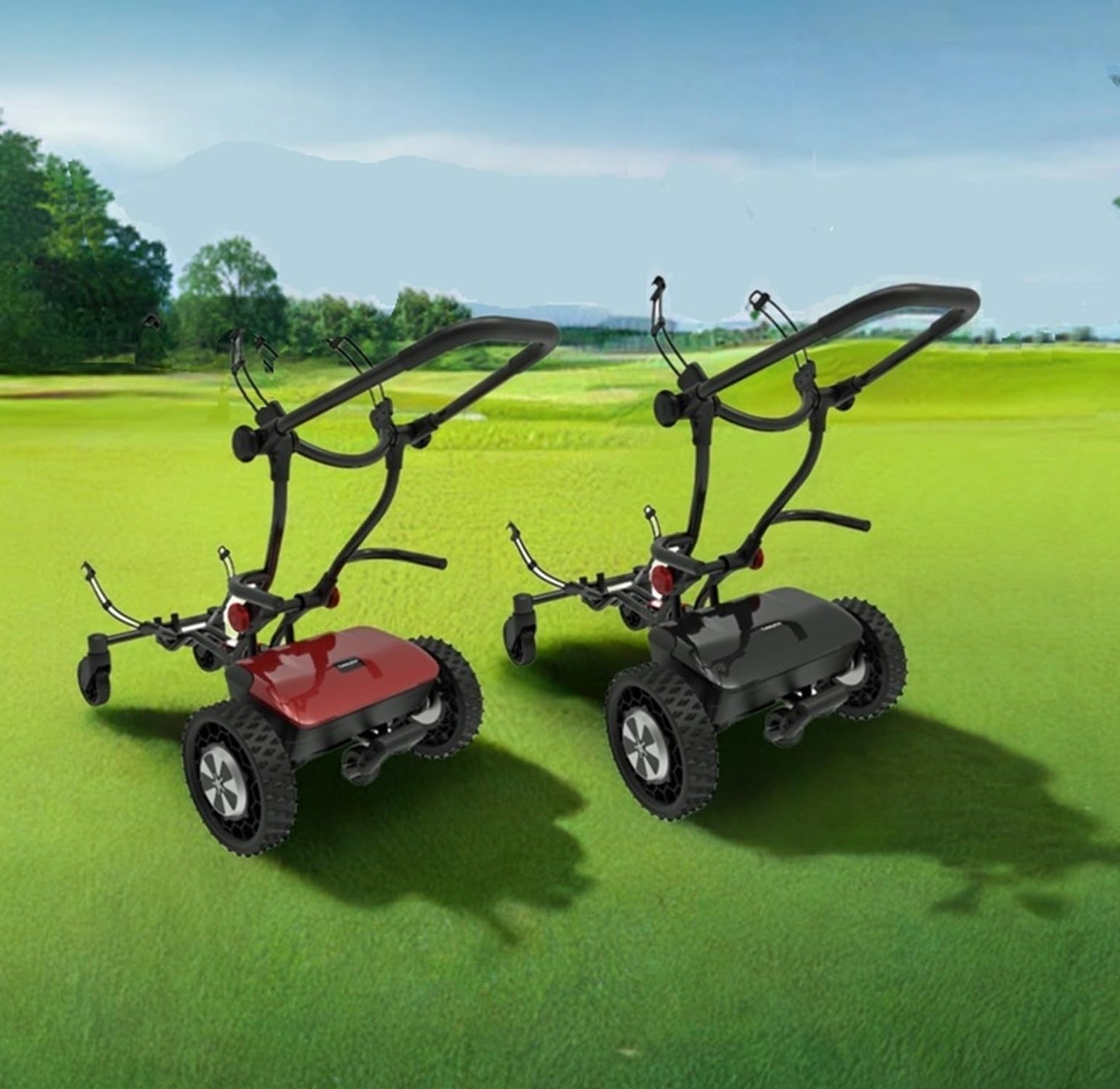 CaddyTrek R2 Black Remote Follow Golf Caddy