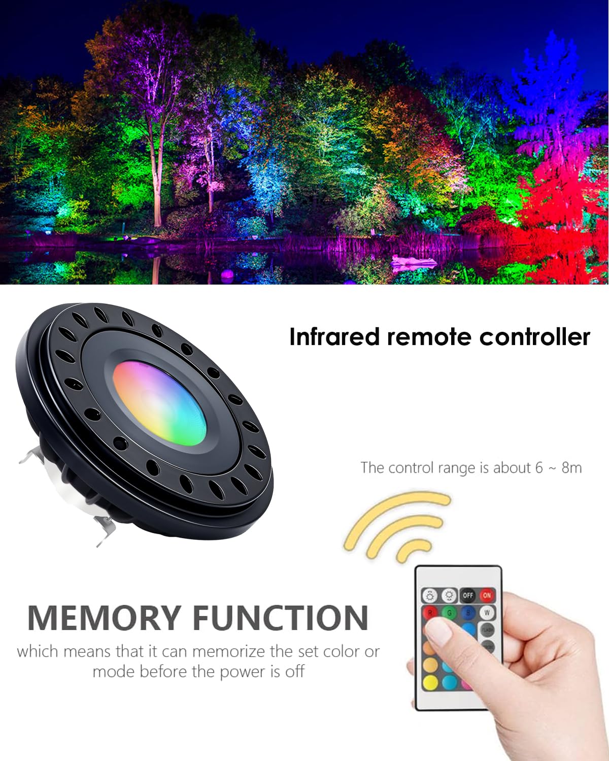 Noobibaba Par36 Led Bulb Color Changing  Rgb Par36 Led Landscape Spotlight  Par 36 Led Bulb 12V-24V 7W Rgb+Warm White  50W Par36 Halogen Bulbs G53 Base For Flood Light Rv Track Light 600Lm 2-Count