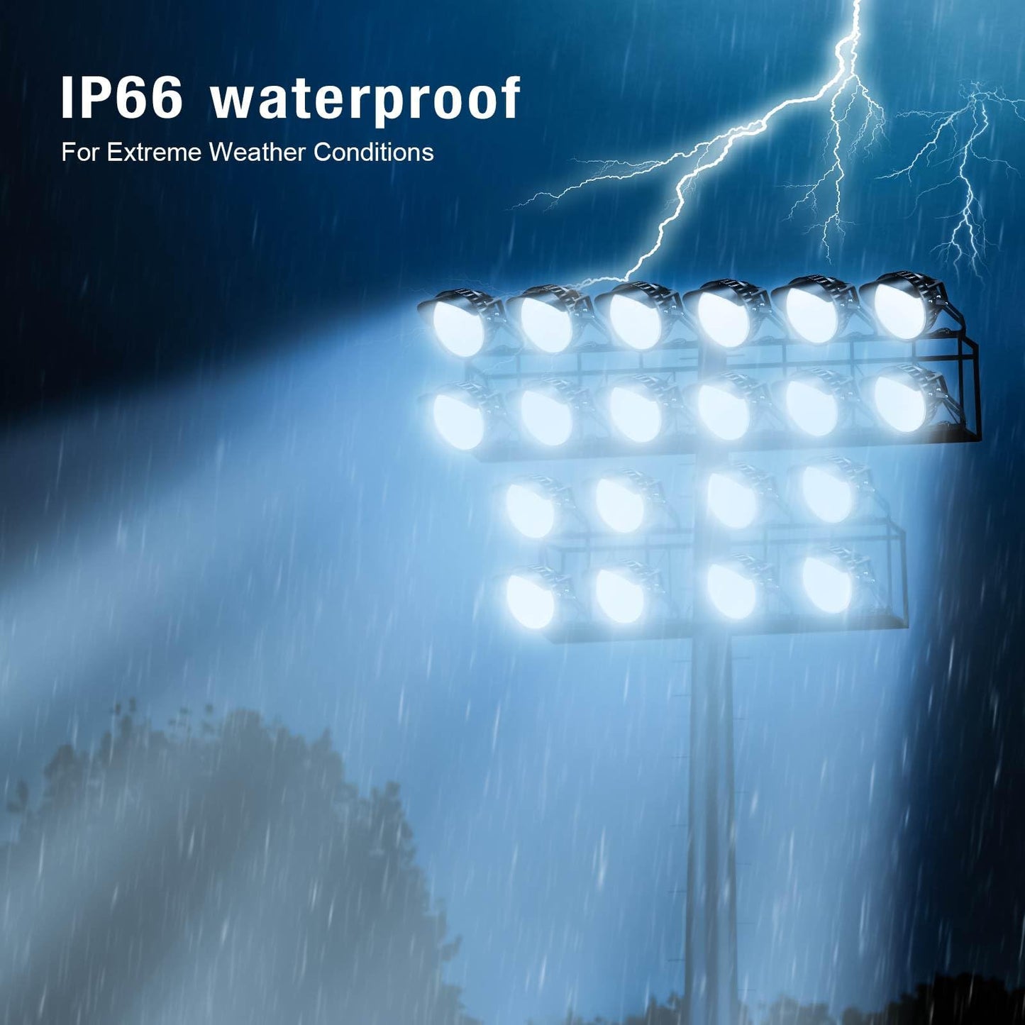 Tomourd Stadium Lights Outdoor Led  600W Heavy-Duty Sport Court Floodlight Super Bright Commercial Arena Light Daylight Ip66 10Kv Waterproof Round For High Mast Ideal Large Field Lighting