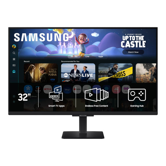 Samsung 32-Inch M5 (M50F) Series Fhd Smart Monitor With Streaming Tv, Speakers, Hdr10, Gaming Hub, Multiple Ports, Workout Track
