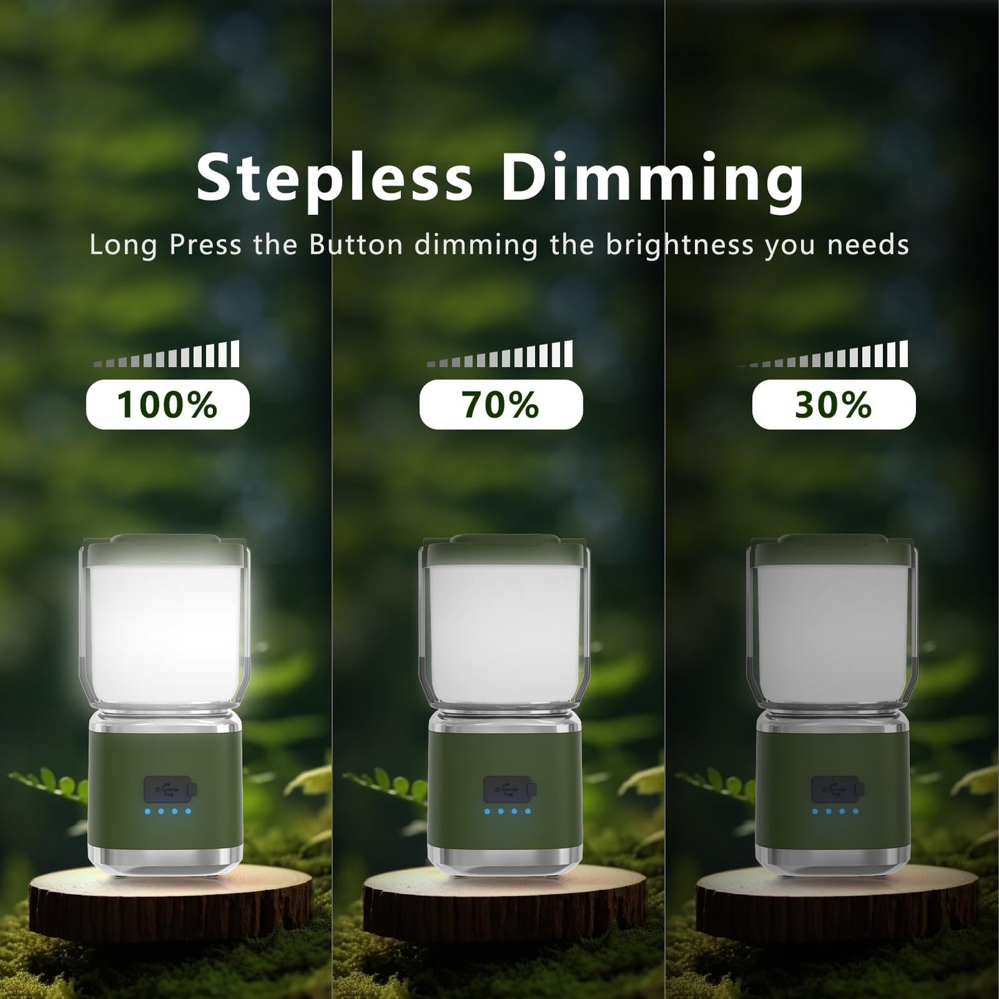 Led Camping Lantern Rechargeable  2000Lm Small Camping Lights Lantern With Redlight&20Hours Runtime&Stepless Dimming  Hurricane Emergency Lights For Power Outages  Waterproof  Camping Essentials 6Pcs