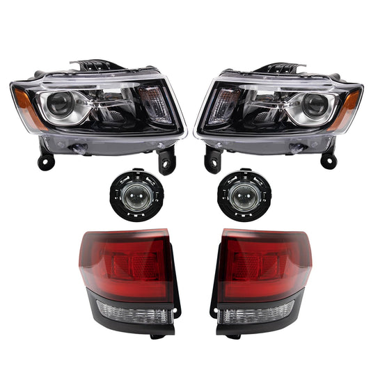 Trq Lighting Kit Ch2502308 Ch2503308 Ch2594105 Ch2804120 Ch2805120 Compatible With 2014-2016 Jeep Grand Cherokee