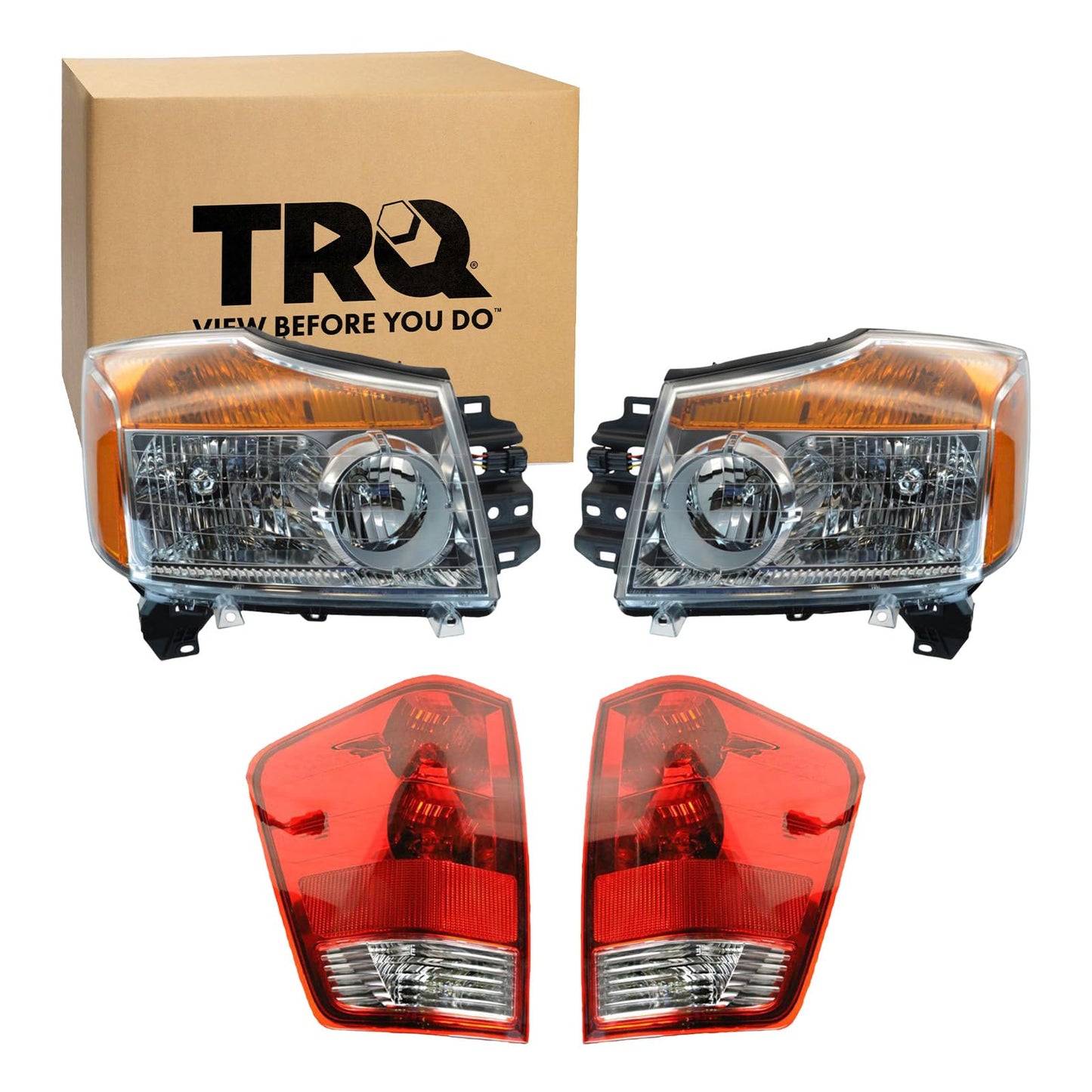 Trq Lighting Kit Ni2502168 Ni2503168 Ni2800161 Ni2800166 Ni2801161 Compatible With 2008-2015 Nissan Titan