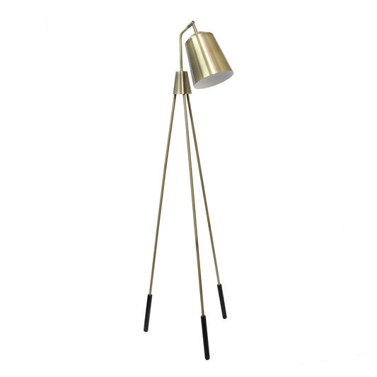 Elegant Designs LF1025-ABS Antique Brass Floor Lamp, 26inL x 20inW x 65inH, Metal, Three Legged, Shifting Shade