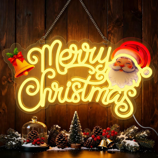 Merry Christmas Neon Sign  Christmas Led Sign Light For Wall Decor  Dimmable Switch Usb Powered Neon Sign  Art Wall Decorative Night Light Gift For Home Indoor Party Kids Bedroom Window Bar Pub Club