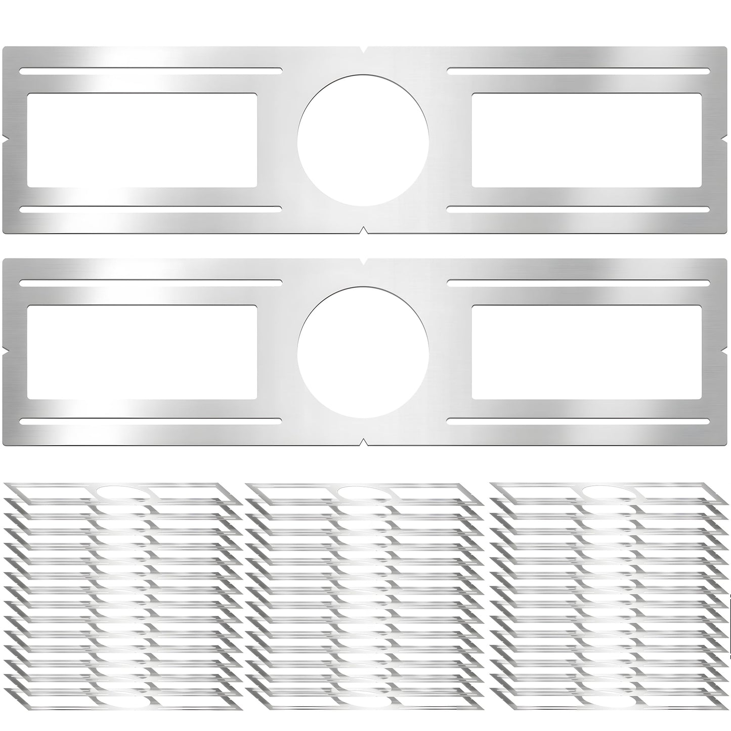 New Construction Mounting Plate  4 Inch  Led Recessed Lighting Housing Kits  Flat Steel Rough In Bracket Fixture For Led Light Bar  48Pc Shallow Recessed Lighting Housing Plate