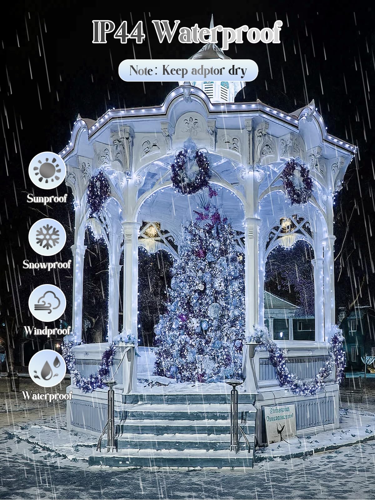 2025 New Christmas Cluster Lights 800 Led With Flowing Twinkling  Fire er Fairy Lights With 15 Modes & Timer  Waterproof Christmas String Light For Indoor Outdoor Xmas Tree Party Garden Cool White