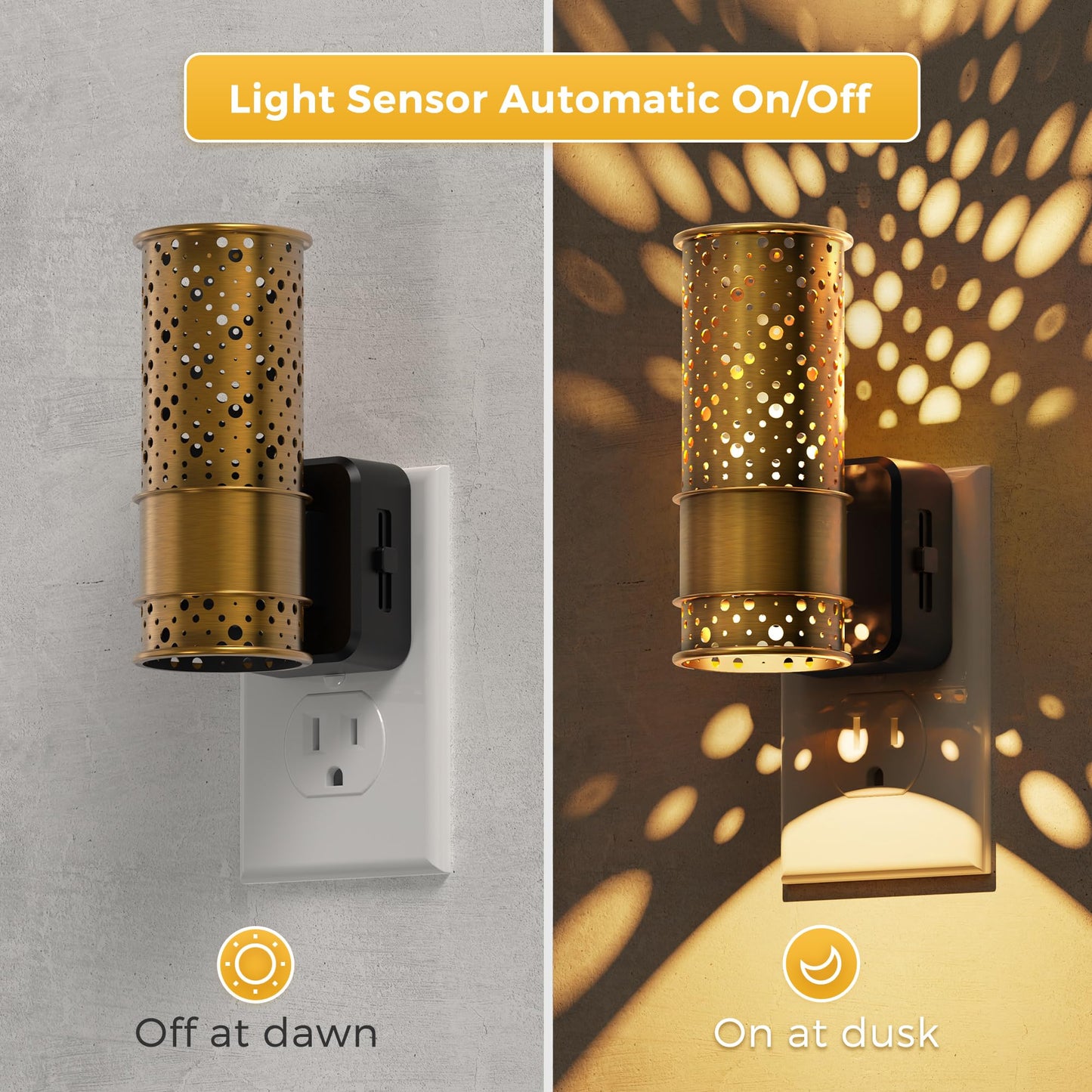 L Lohas Led Night Light  2 Pack Dimmable Night Lights Plug Into Wall  Vintage Nightlight With Light Sensor  Soft White  0-100Lm Plug In Aesthetic Night Light For mature-themeds Bathroom Hallway Gift