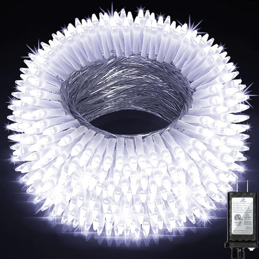 1500Led Christmas Lights Outdoor Use  470Ft 12 Modes Cool White Led String Lights With Timer Dimmable  Waterproof Christmas Lights For Tree Wedding Xmas Patio Fence Balcony Garden Decor Cool White