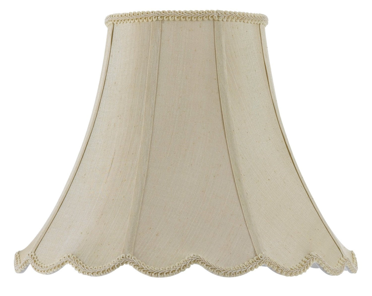 Cal Lighting Traditional Shade Lighting Accessory, Scallop Bell Champagne, Metal, Model CALSH-8105/16-CM