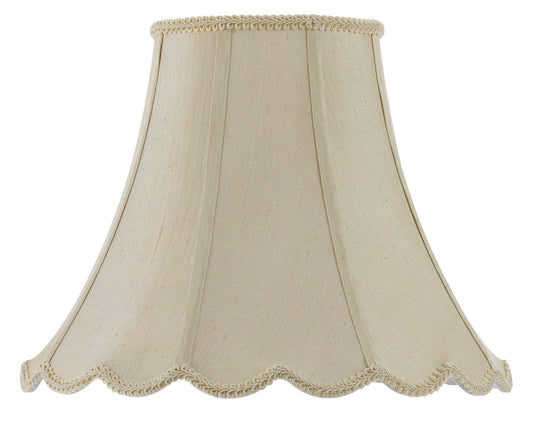 Cal Lighting Traditional Shade Lighting Accessory, Scallop Bell Champagne, Metal, Model CALSH-8105/16-CM