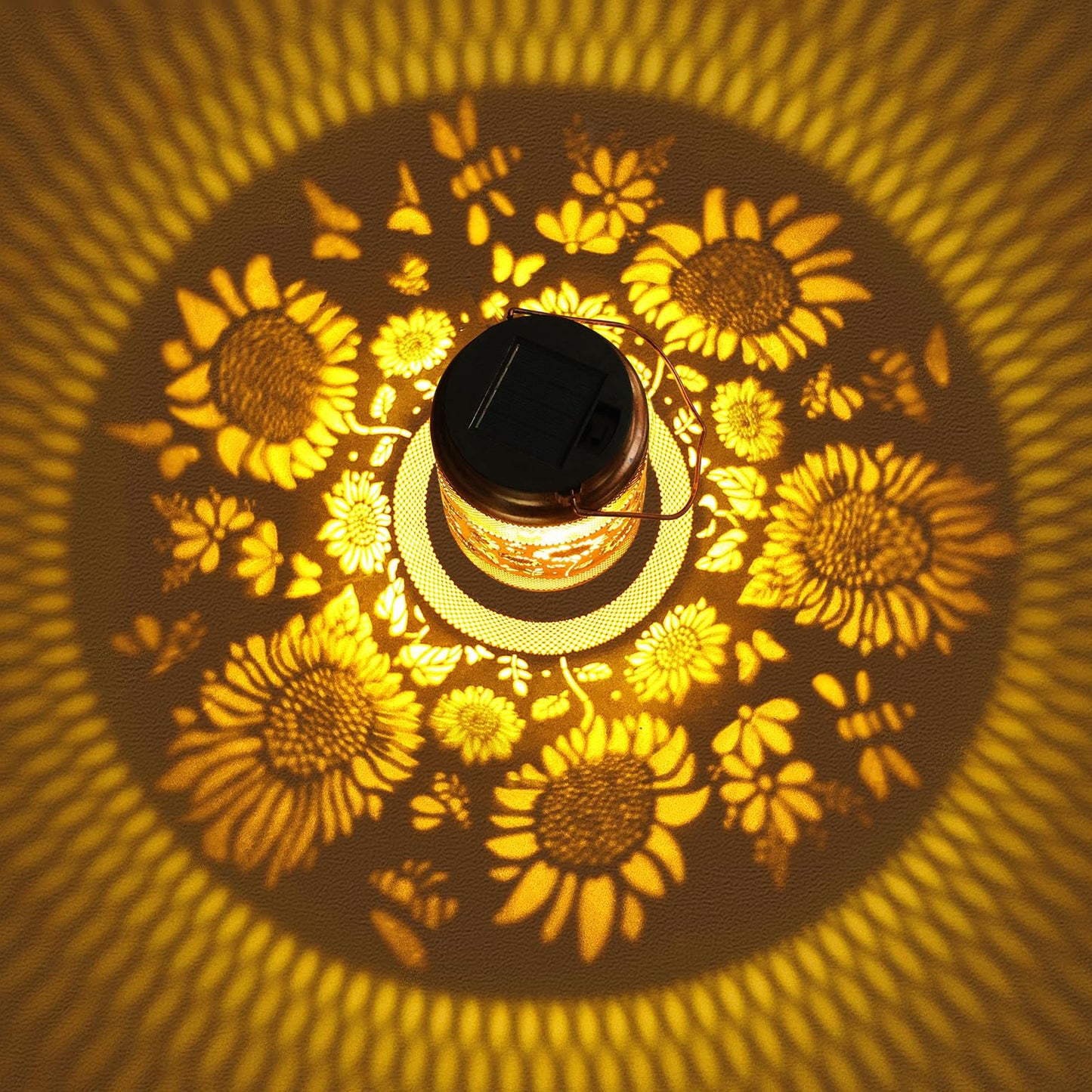 2 Pack Sunflower Solar Lanterns Outdoor Waterproof Solar Garden Decor  Birthday Gifts For Christmas Women Mom Grandma  Metal Hanging Lights With Shepherd Hook For Outside Yard Patio Pathway Backyard