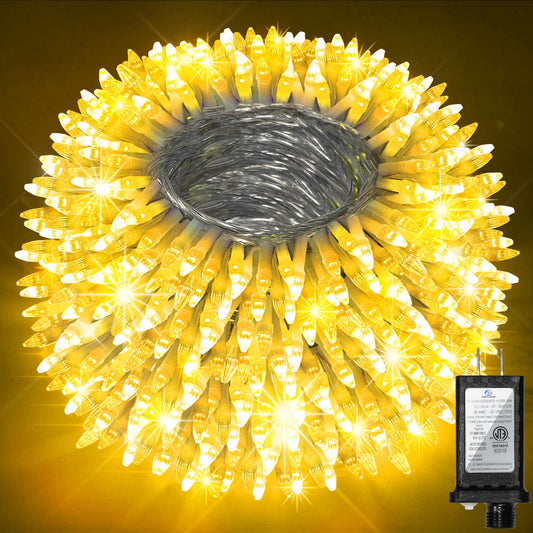750 Led Christmas String Lights Outdoor  240Ft Twinkle Fairy Lights With Timer & Memory  12 Modes Dimmable Waterproof Tree Light For House Patio Wedding Party Christmas Decororations  Warm White