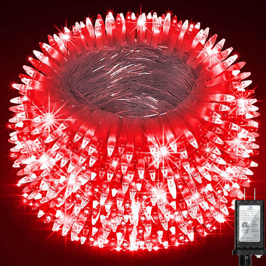 Quhuatu 1500 Led Chrstmas Lights  470Ft Outdoor Christmas String Lights With 12 Modes  Red Led String Lights With Timer Dimmable Waterproof For Tree Fence Garden Xmas Wedding Party Decor Red