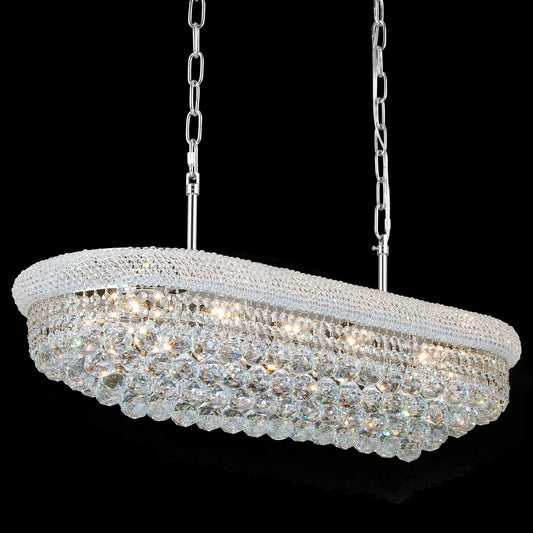 Gifarich Crystal Chandeliers For Dining Room Light Fixtures Over Table  Modern Crystal Chandeliers For Kitchen Lsland  11 Lights Empire Style Chrome stylish Lighting Fixtures For Living Room Bar