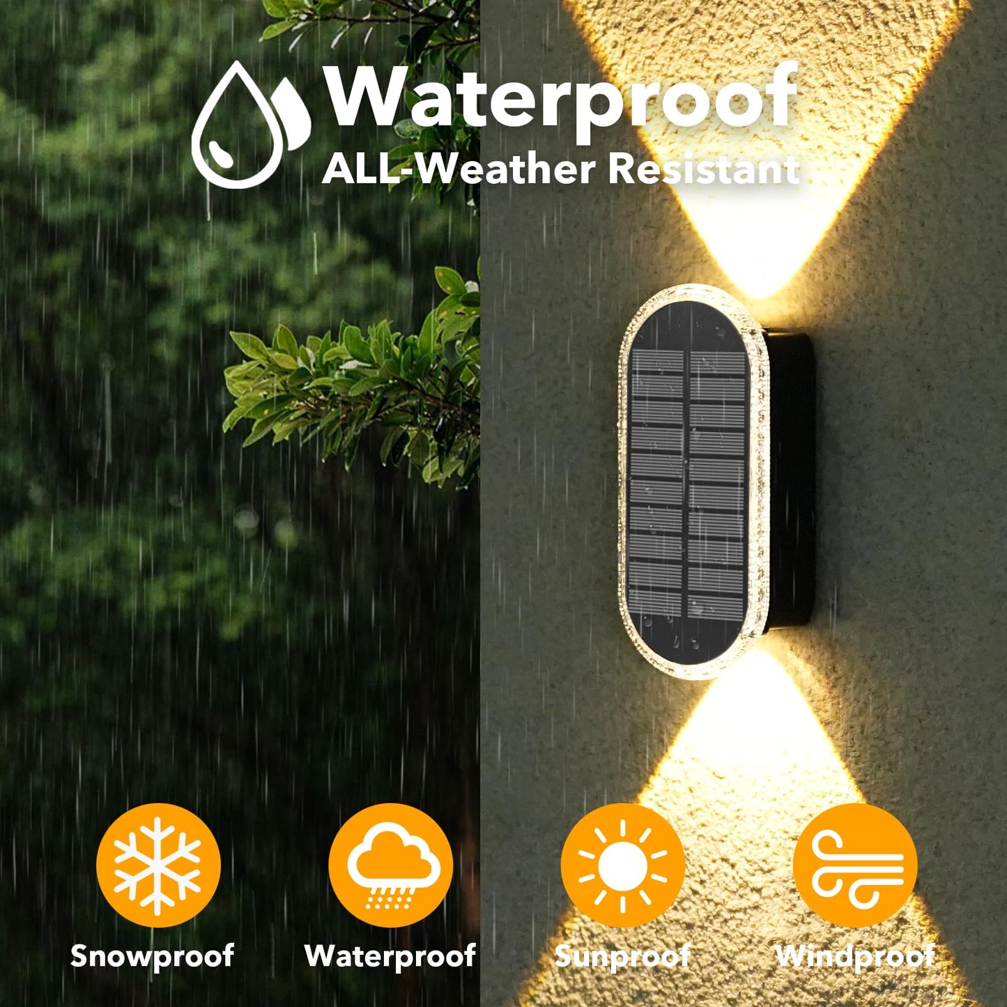 Herzila 10 Pack Solar Fence Lights-Rgbw Solar Powered Fence Wall Lights Waterproof 8-Color Changing Top And Bottom Lighting Wall Lights For Outdoor/Patio/Porch/Pool Cage