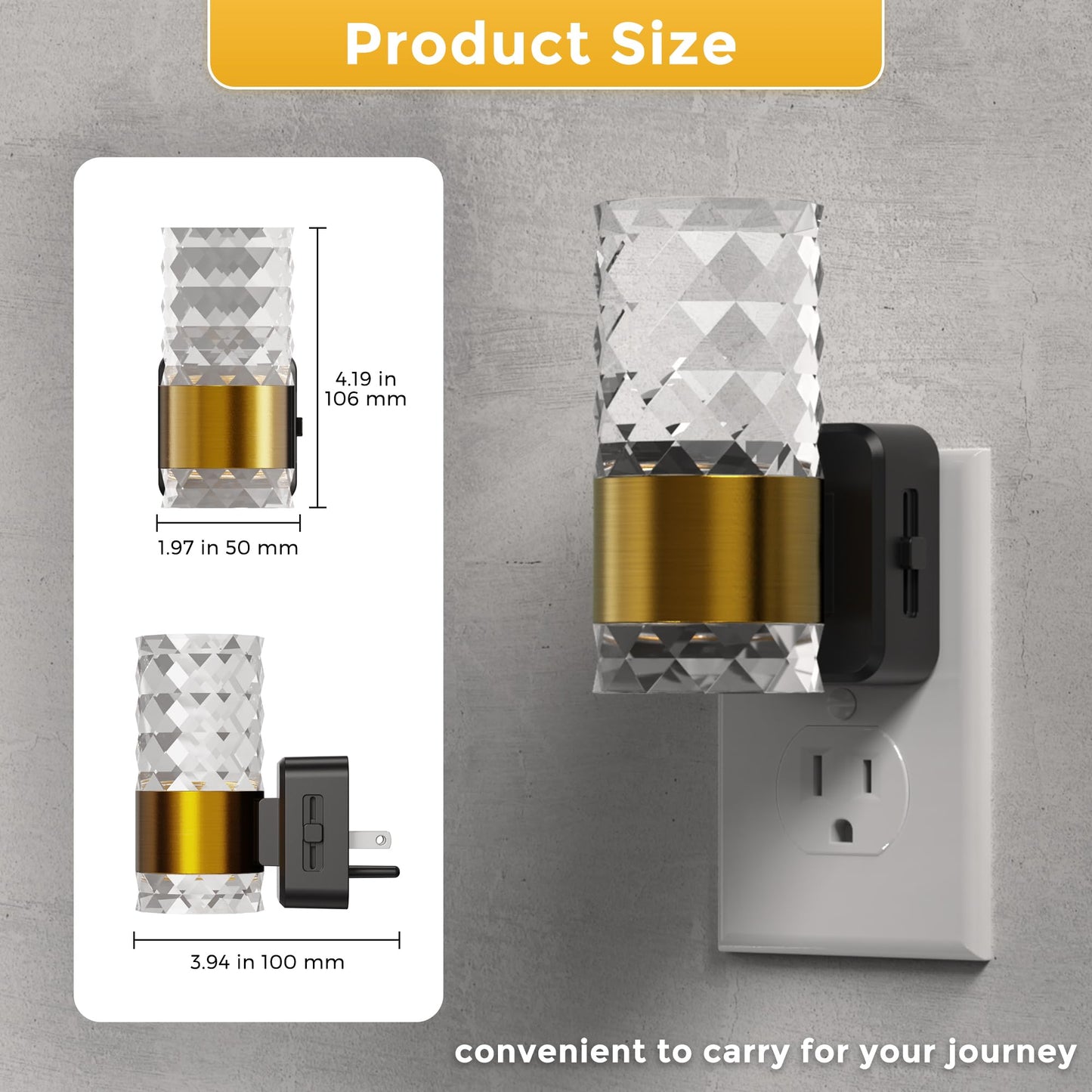 L Lohas Led Night Light  Modern Night Lights Plug Into Wall  2 Pack 3000K Soft Warm 0-100Lm Adjustable Nightlights Automatic Nightlights Plug In With Dusk To Dawn Sensor For Room Bathroom Hallway