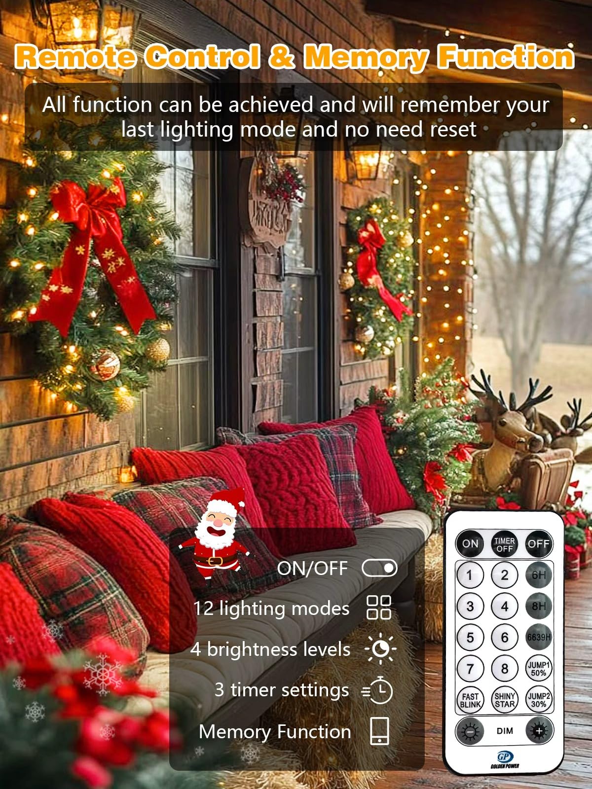 Voice Controlled Christmas Lights With Remote  165 Ft 500 Led String Lights Indoor Outdoor With 12 Modes 3 Timers  Dimmable Twinkle Light Plug In Waterproof For Xmas Tree Party Decor  Warm White