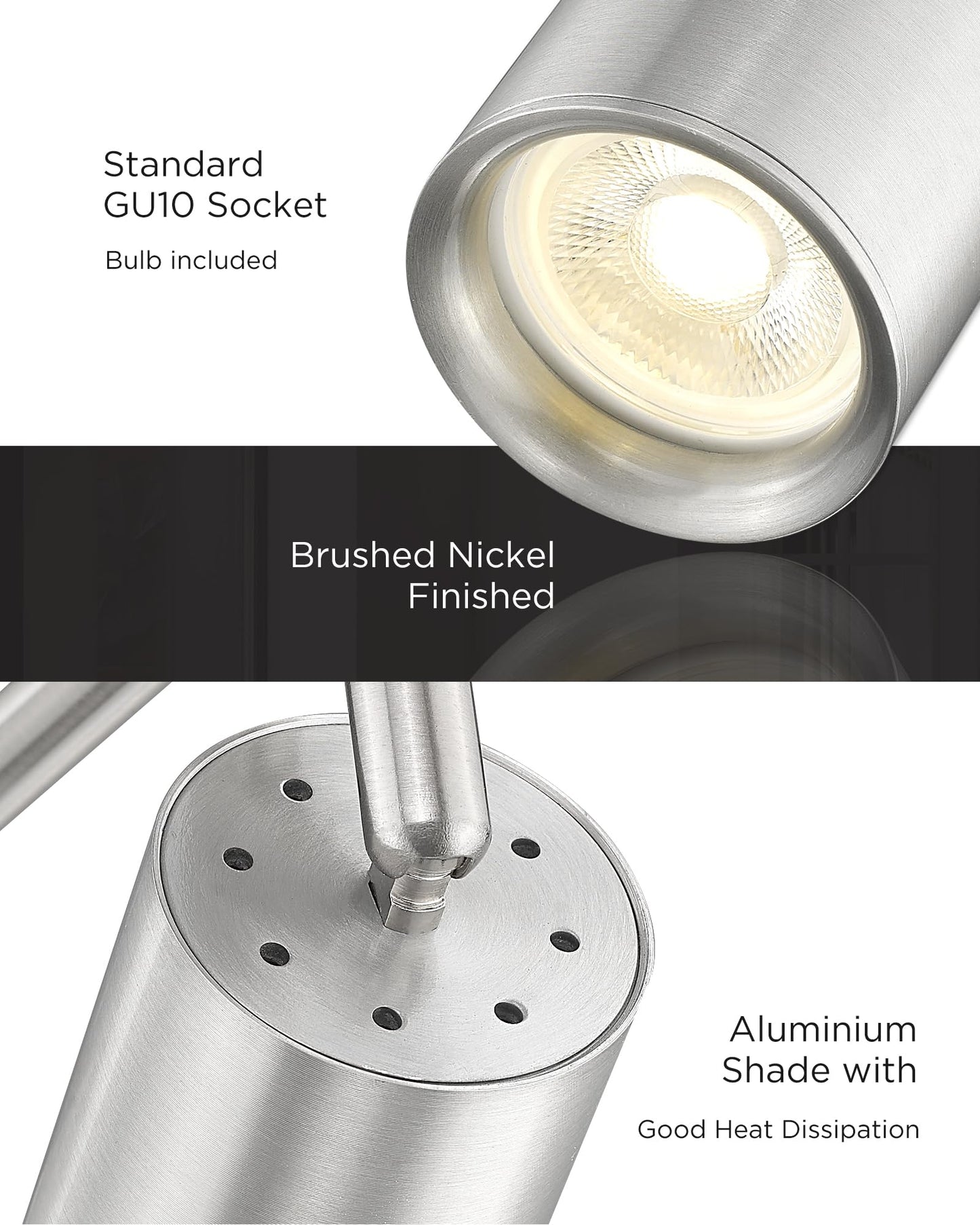 Femila Track Lighting Fixtures Ceiling  43 Kitchen Track Lighting  3000K Led Bulbs Included  350 Rotatable  4Fs84Tl-5 Bn