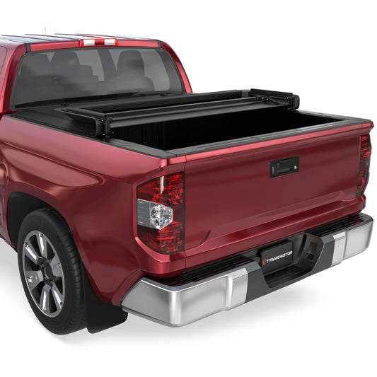 TITANICMOTOR Soft Tri Fold Truck Bed Tonneau Cover Compatible for 2016-2023 Toyota Tacoma 3-Fold 5FT 60.5Inch
