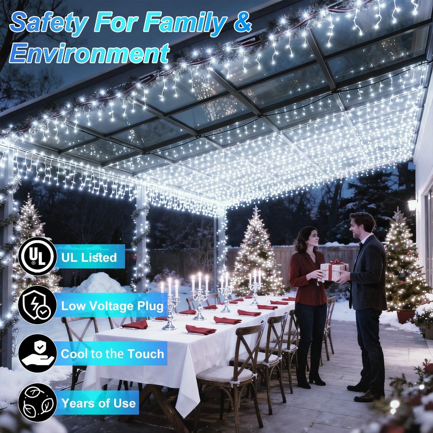 1500 Led 470Ft Christmas String Lights  12 Modes And Timer Memory Dimmable  Plug In Outdoor Waterproof Dark Green Wire Twinkle Fairy Light For For Xmas Yard Tree Wedding Party Outside Decor Cool White