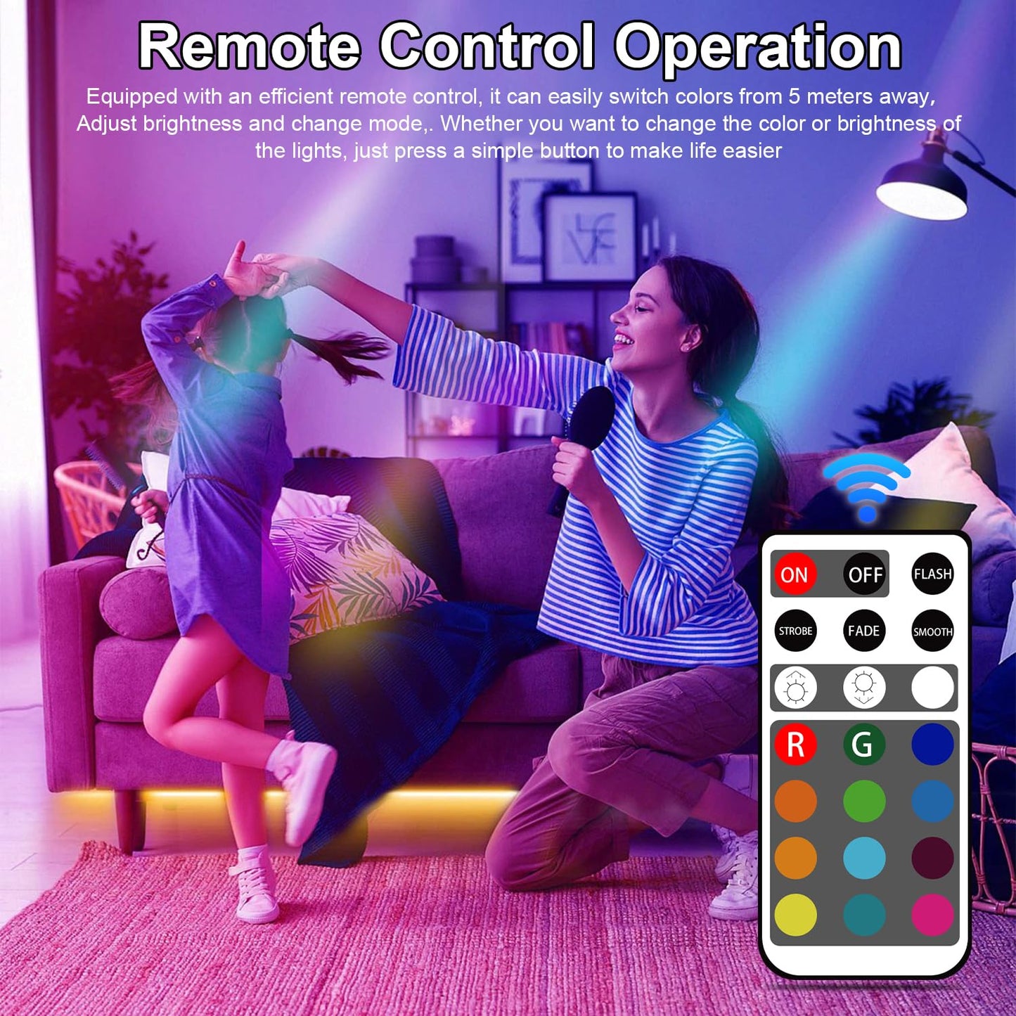 Xrise E12 Led Bulb 2.5W Dimmable Rgb+White Color Changing With Remote Control Equivalent 25W Halogen E12 Base Led Light Bulbs 6000K 250Lm  No Flicker 8 Pack