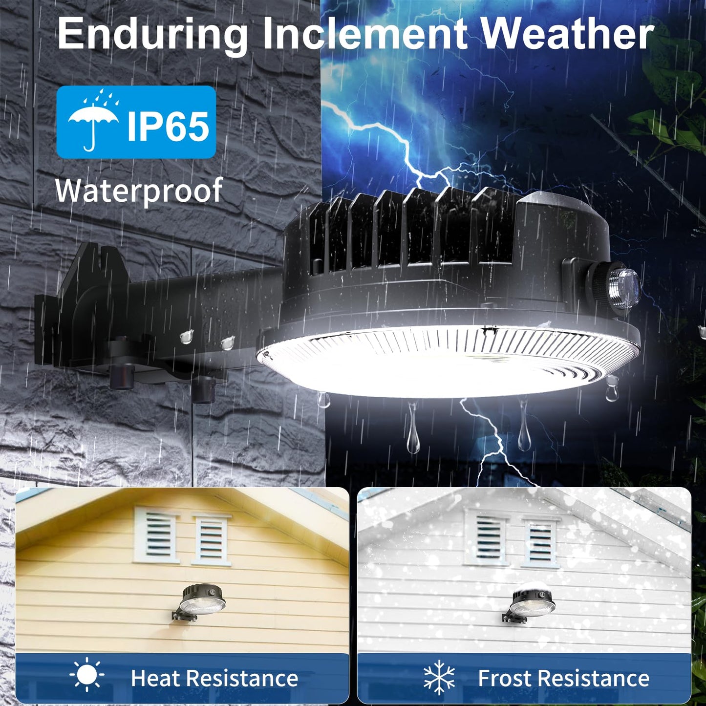 Olafus 170W Led Barn Light  Dusk To Dawn Outdoor Lighting With Photocell  22000Lm Brightness Area Street Outdoor Lights Fixture  Ip65 Waterproof 6500K Daylight Exterior Security Flood Lights