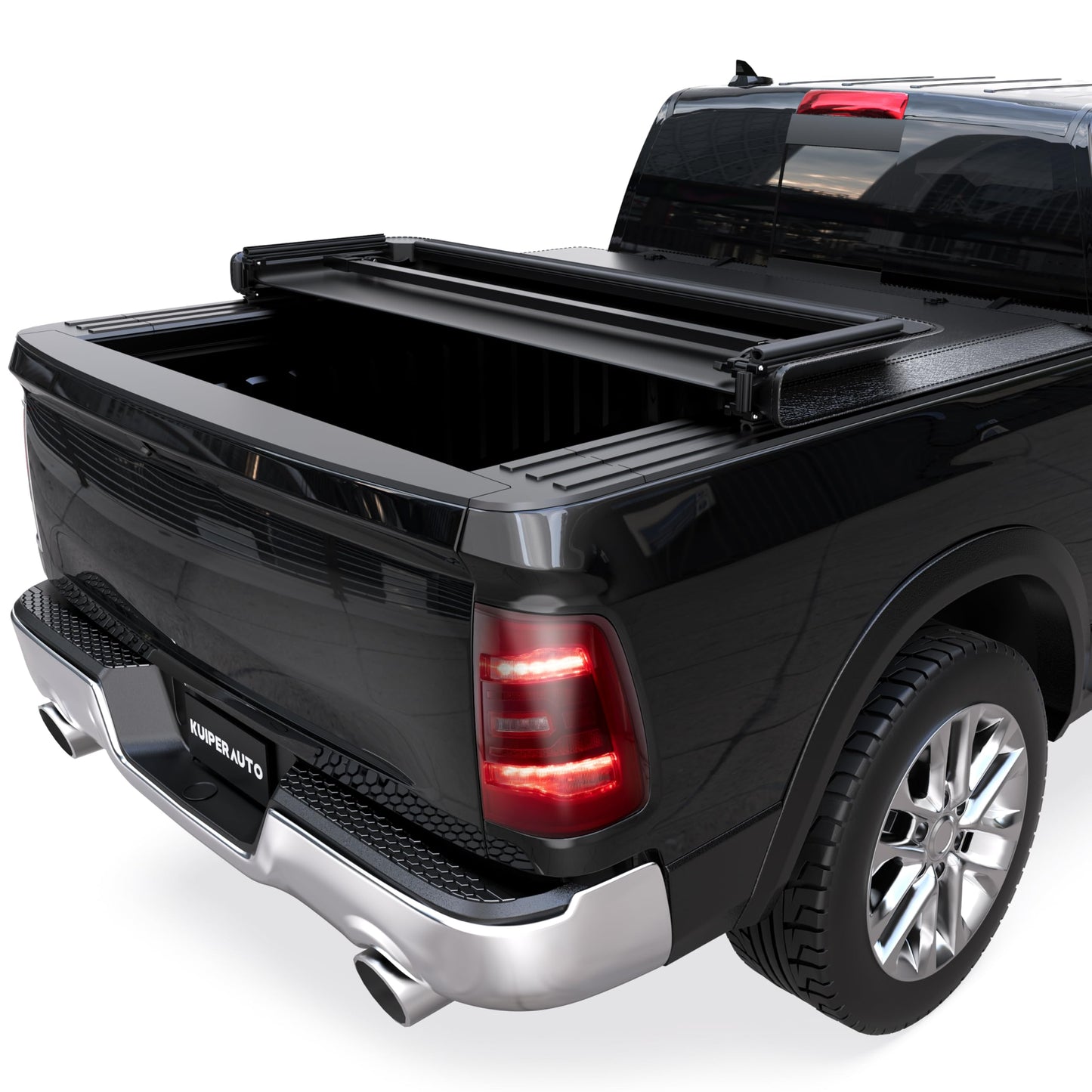 KUIPERAUTO Soft Tri-fold 5.6 Feet Bed Tonneau Cover Compatible for 2009-2026 Dodge Ram 1500 (Incl. 2019-2024 Classic & 2019-2026 New Body Style) W/o Ram Box Truck Bed