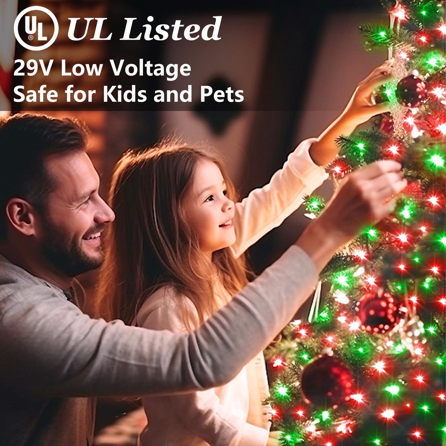 750 Led Christmas String Lights Outdoor  240Ft Twinkle Fairy Lights With Timer & Memory  12 Modes Dimmable Waterproof Tree Light For House Patio Wedding Party Christmas Decororations  Red & Green