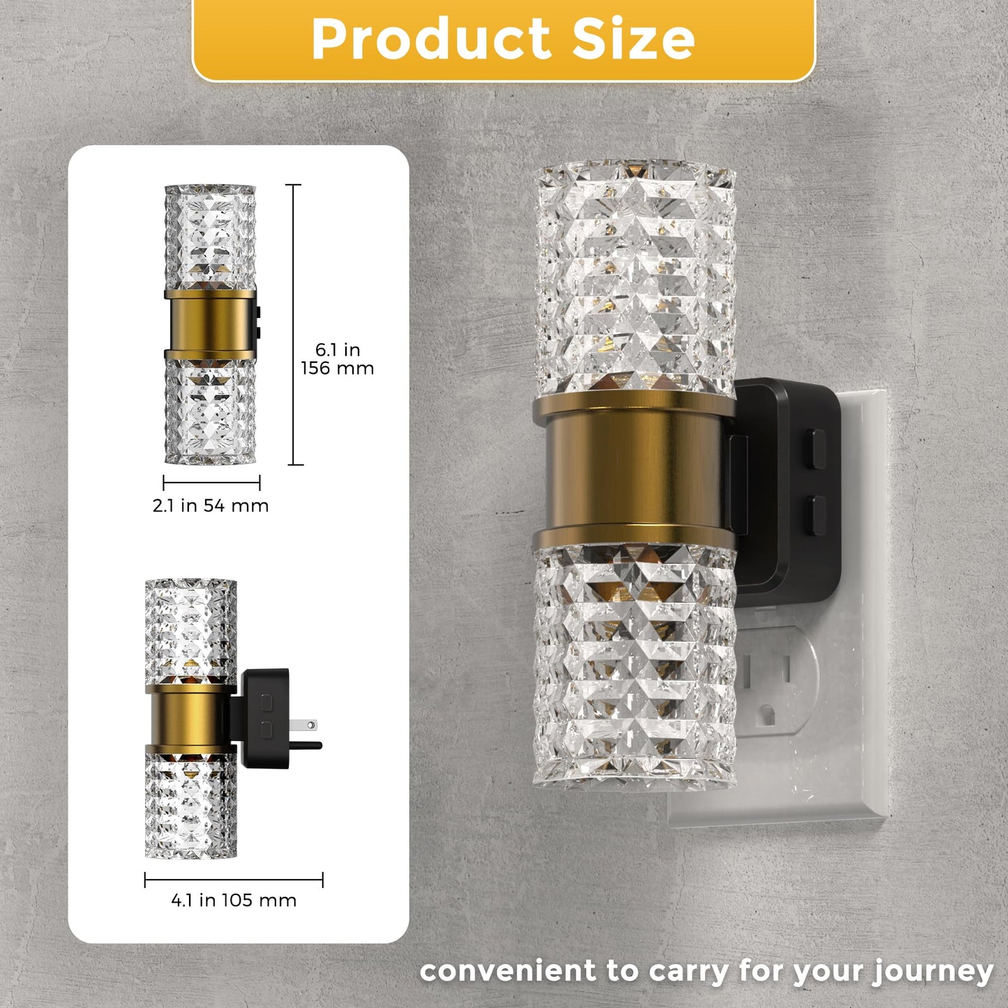 L Lohas Led Night Light Dimmable Night Lights Plug Into Wall 2 Pack 0-100Lm Adjustable Brightness Led Night Light Automatic Night Lights Plug In With Auto Light Sensor  For Bedroom Hallway Home Decor