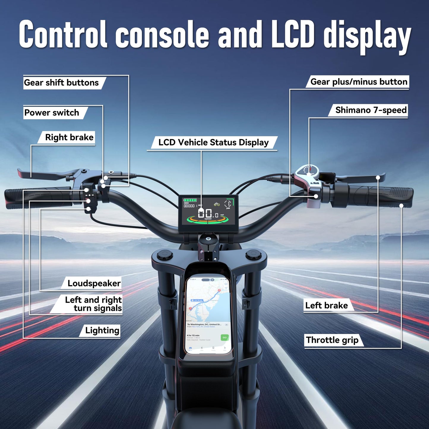 ZorixBike Electric Bike for Adults,48V 20AH - Peak Power 1500/3000W Brushless Motor Electric Bicycle - Max Speed 31-35MPH - Max 80 Miles Range - 20" x 4.0" Fat Tire Dirt EBike,R8 Pro-3000W