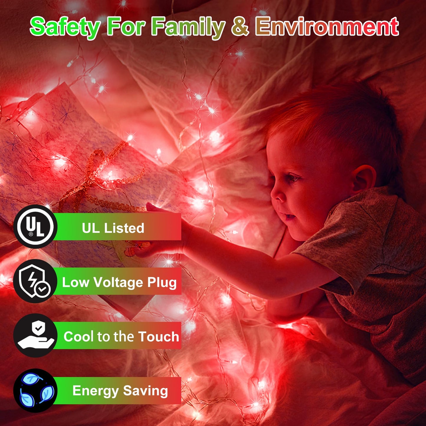 Xikengshq 750Led Christmas Lights Outdoor Use  240Ft 12 Modes Red Led String Lights With Timer Dimmable  Waterproof Christmas Tree Lights For Xmas Patio Yard Fence Balcony Garden Party Decor Red