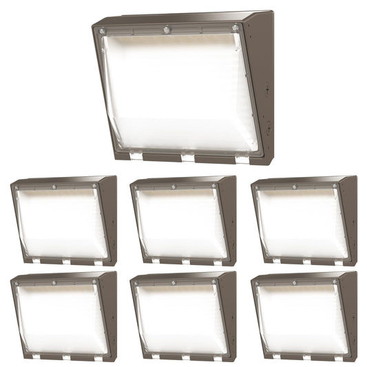 Sunco LED Wall Pack 80W Dimmable Waterproof 6 Pack - 3000K/4000K/5000K, Aluminum, 7600 Lumens, Model WP_BR-