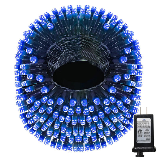 Jdgjyds 393 Ft Christmas Lights 1000 Led Xmas Lights Outdoor Christams String Lights Waterproof 8 Modes & Timer  Fairy Lights Plug In For  ing  Patio  Party  Holiday Christmas Decor (Blue)