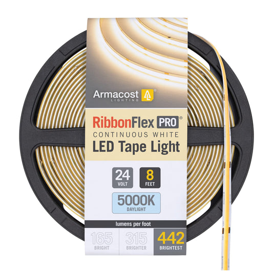 Armacost Lighting Ribbonflex Pro Cob  24V  5000K  442 Lumens/Ft  Ip20  2.5M 173410