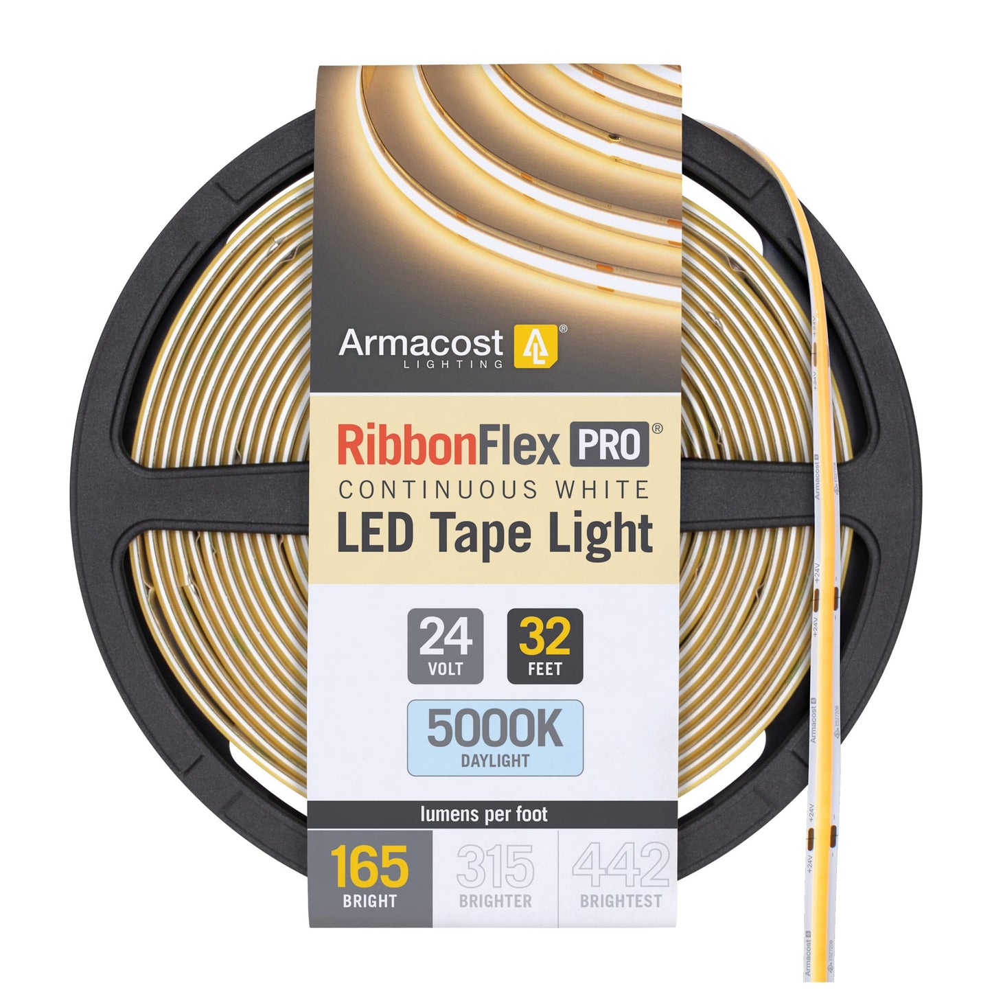 Armacost Lighting Ribbonflex Pro Cob  24V  5000K  165 Lumens/Ft  Ip20  10M 171450