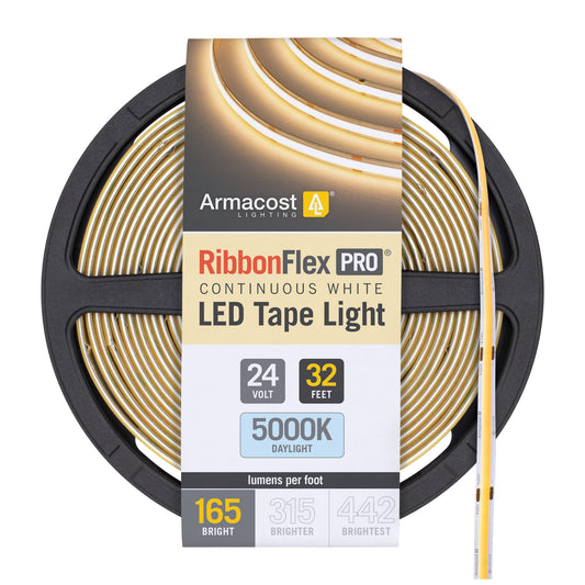 Armacost Lighting Ribbonflex Pro Cob  24V  5000K  165 Lumens/Ft  Ip20  10M 171450