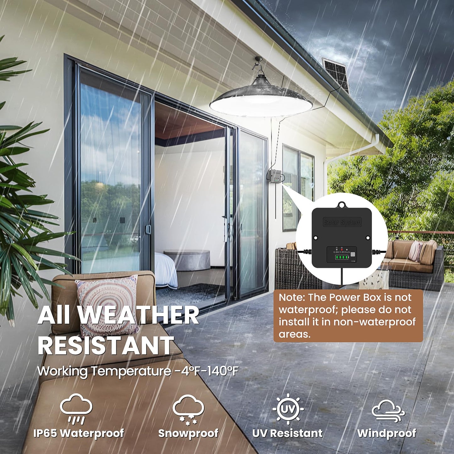 Apilab Solar Shed Light Indoor Outdoor  2000Lm Daytime Available Pendant Light With Pull String  Dusk To Dawn  3 Lighting Modes Solar Lights Indoor  Ip65 Waterproof For Barn  Gazebo  Shop  Garage