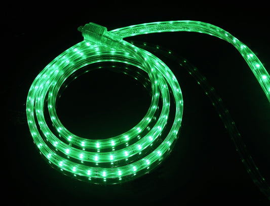 CBconcept LED Strip Rope Light, 40 Feet, 4300 Lumen, Green, Dimmable, 110-120V AC, Indoor Outdoor Use, Model 120VSMD3528