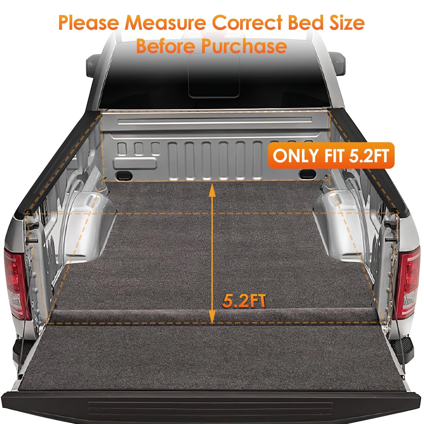 Nilight Soft Roll-Up Truck Bed Cover for Chevy Colorado/GMC Canyon 2015-2026 5.2ft Bed, Waterproof Tonneau Cover