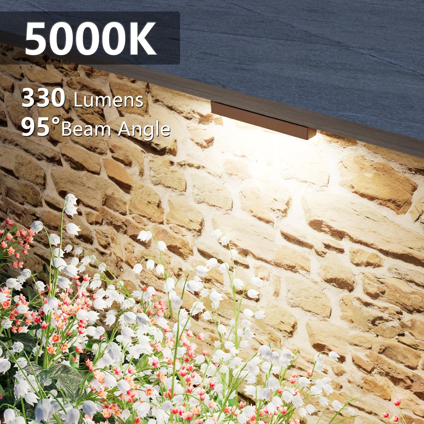 Volisun 16 Pack 7 Inch Retaining Wall Lights  Waterproof Led Hardscape Lighting  Cuttable Low Voltage Landscape Lighting  12V Paver Lights  3W Outdoor Step Lights  5000K Daylight  Etl