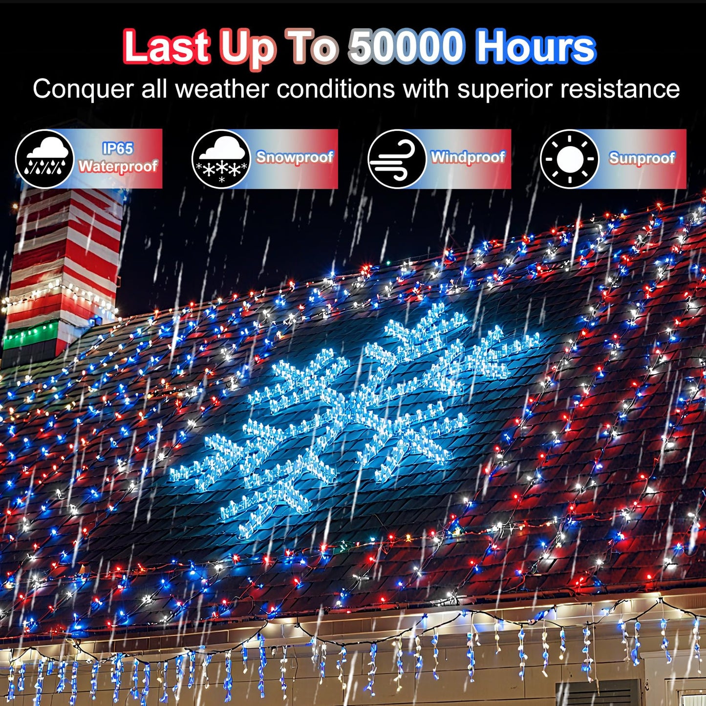 1500 Led 470Ft Christmas String Lights Outdoor  12 Pro Modes And Timer Memory & Brightness  Plug In Waterproof Dark Green Wire Twinkle Light For For Xmas Yard Tree Wedding Party Decor Red White Blue