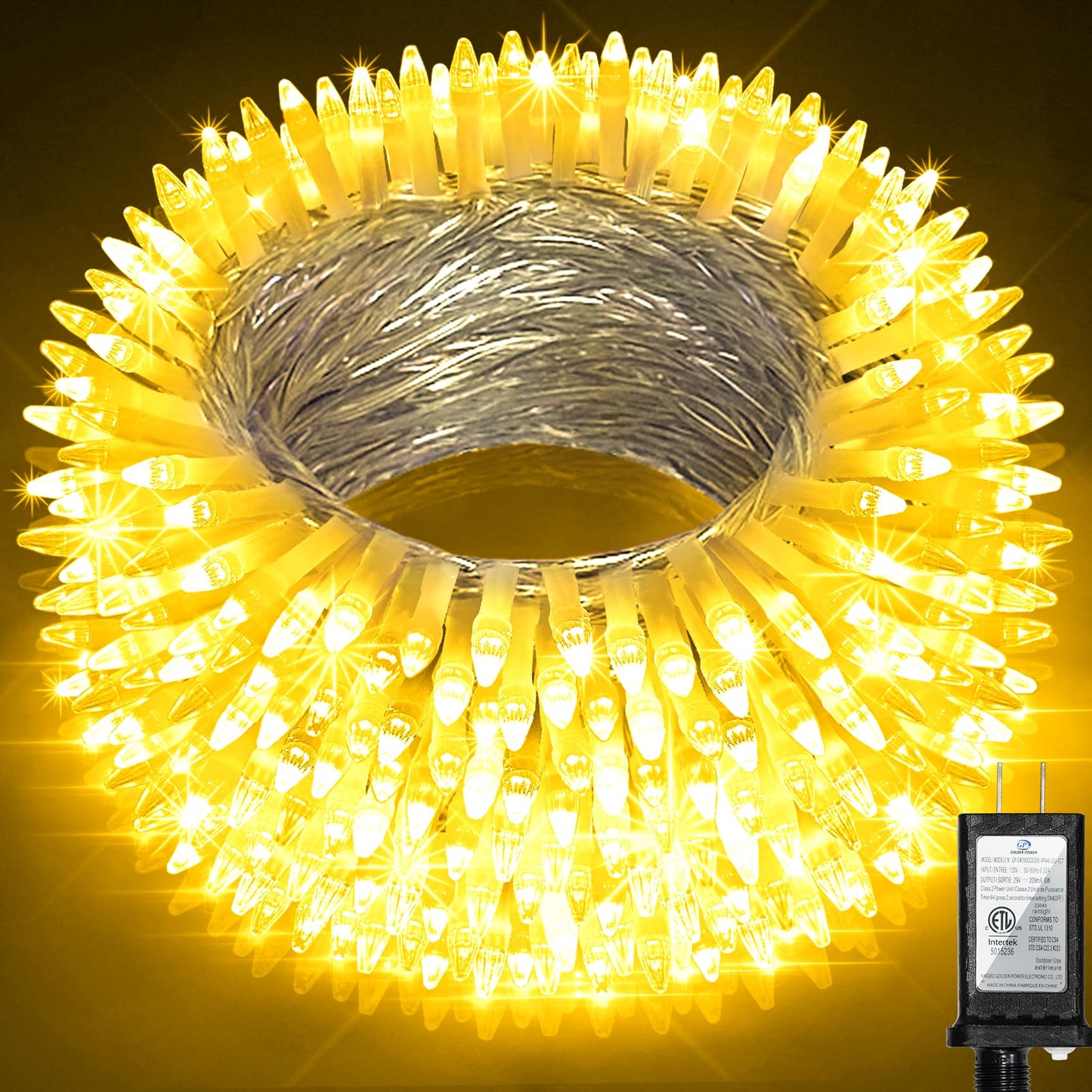 Xikengshq 1500 Led Christmas Lights Outdoor Use  470Ft 12 Modes Warm White Led String Lights With Timer Dimmable  Waterproof Christmas Lights For Tree Xmas Patio Yard Fence Balcony Garden Decorations