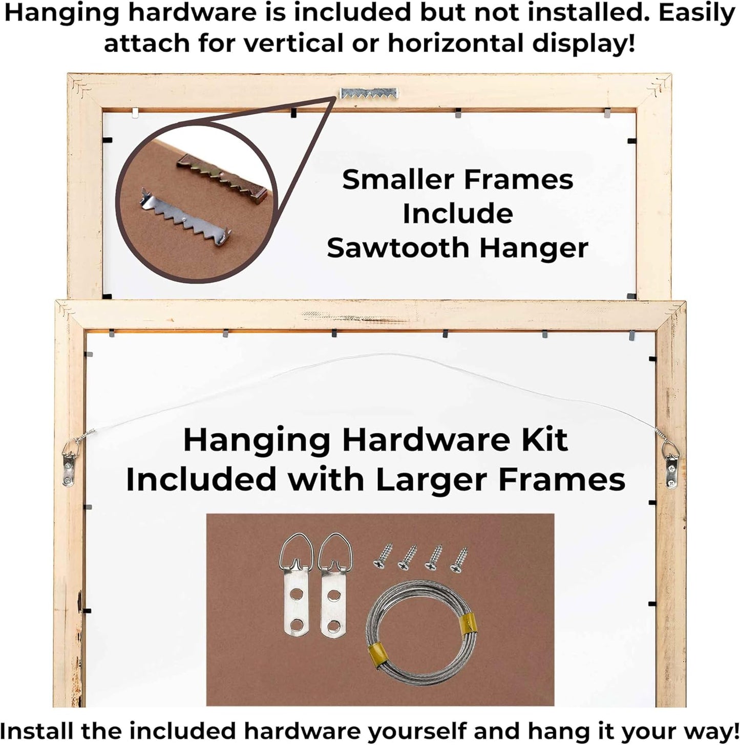 10x30 Shadow Box Black Solid Wood Display Frame with White Acid-Free Backing UV Acrylic & Hanging Hardware - with 3/4" Usable Depth