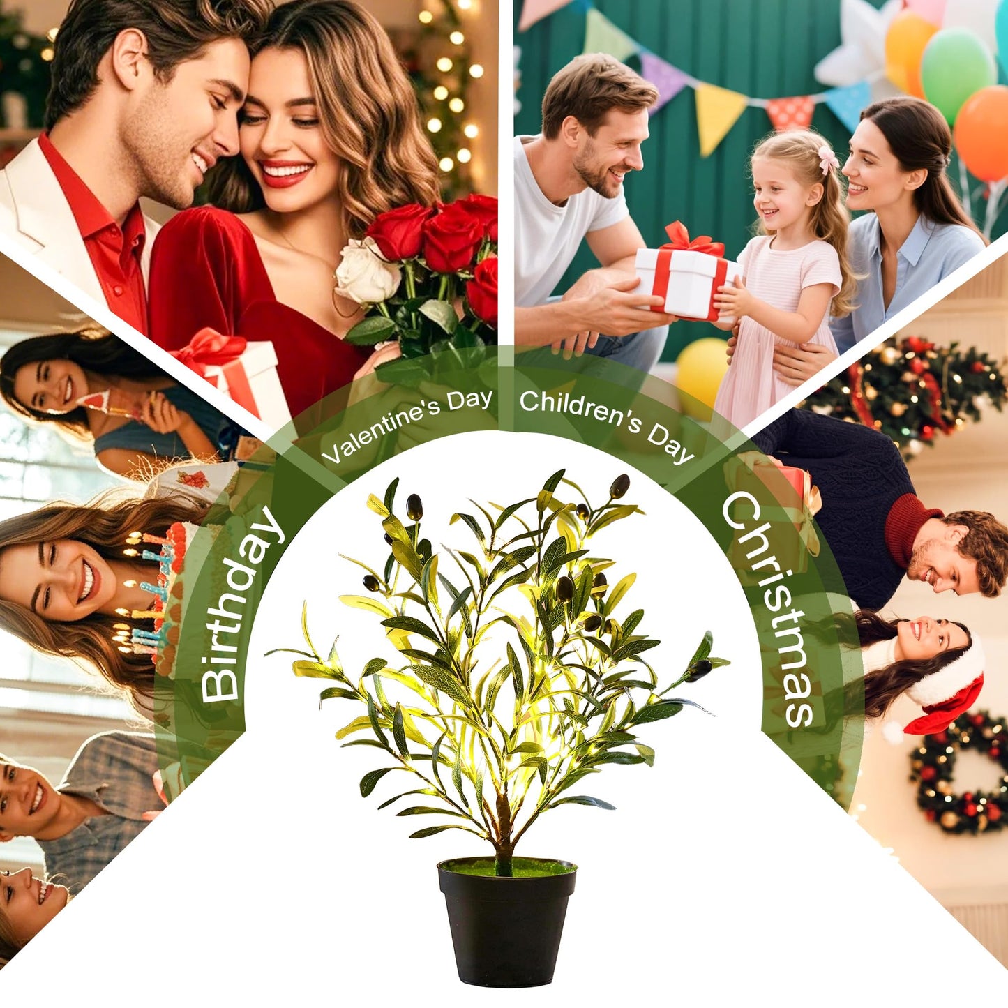 Artificial Olive Tree Lamp  Faux Olive Tree And Fruits Artificial Tree For Office House Living Room Bedroom Stairs Foye Coffee Shop Rack Clothing Store Home Decor  Christmas Birthday Gifts For Women