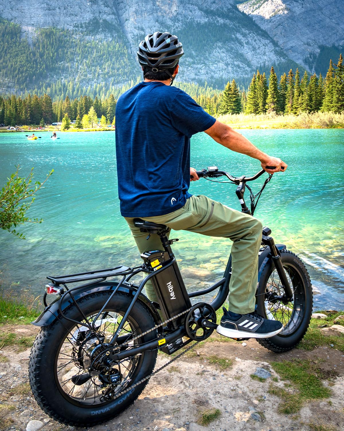 Hiboy EX6 Electric Bike for Adults with 500W Power Motor, 25mph Speed | 48V Removable Battery | 20" Electric Bicycle | Shimano 7-Speed | Front Suspension | Includes Phone Mount | Glossy Black
