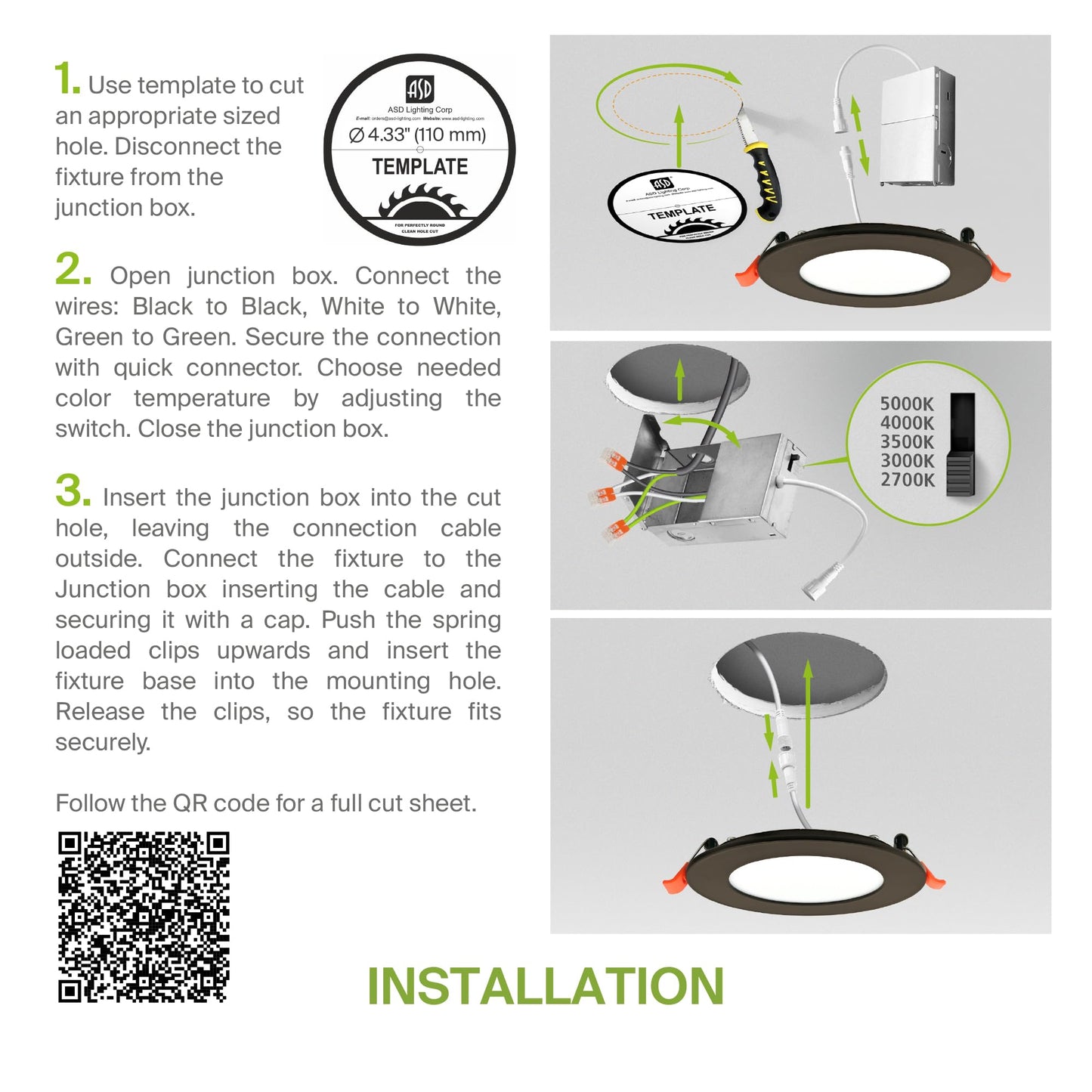 Asd 6 Pack Led Recessed Lighting 4 Inch 9W  5 Cct 2700K-5000K Cri90+  Ic Rated Ultra Thin Dimmable Ceiling Lights With J Box  Canless Wafer Downlight  Round Slim Panel Light  Energy Star Etl  Bronze